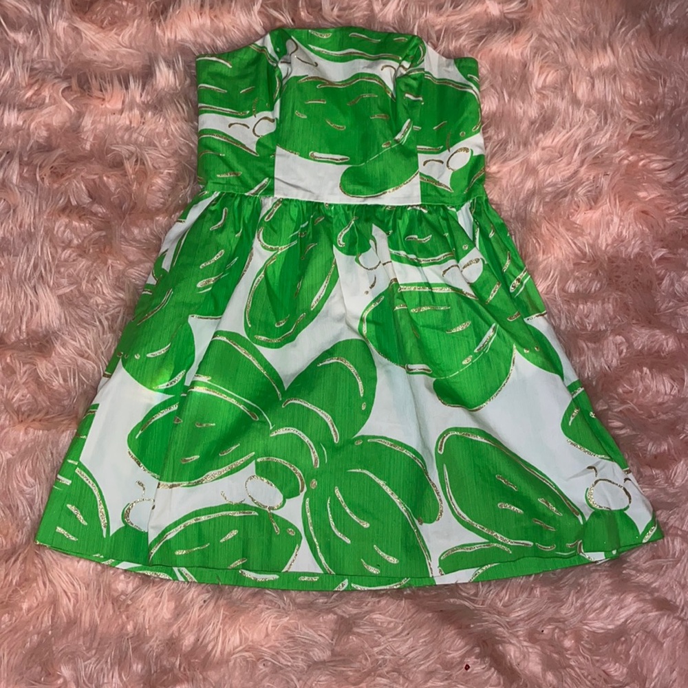 Lilly Pulitzer Lottie strapless dress size 8